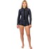 Combinaison De Plongée Gul Luna7 Yulex 2 Mm Pour Femme, Coupe Shorty, Collection Printemps 2026 - Noir/Scatterpalm