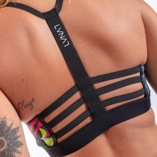Soutien-Gorge En Néoprène Luna7 Pour Femme De Gul - Tropical/Noir La0303