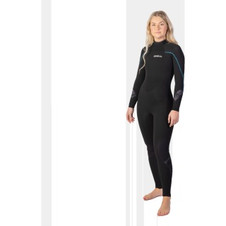 Combinaison De Plongée Gul Response 5/3 Mm Bs À Fermeture Éclair Dorsale Pour Femme - Noire Re1229