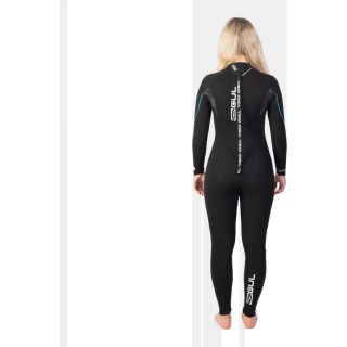 Combinaison De Plongée Gul Response 5/3 Mm Bs À Fermeture Éclair Dorsale Pour Femme - Noire Re1229