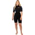 Combinaison Shorty Gul Response Natur 3/2 Mm Pour Femme 2026 - Noir/Scatterpalm Re3318