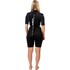 Combinaison Shorty Gul Response Natur 3/2 Mm Pour Femme 2026 - Noir/Scatterpalm Re3318