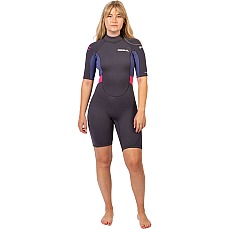 Combinaison De Plongée Courte Gul Response Natur 3/2 Mm Pour Femme - Gris/Bleu Re3318 Combinaison De Plongée Courte Gul Response Natur 3/2 Mm Pour Femme - Gris/Bleu Re3318