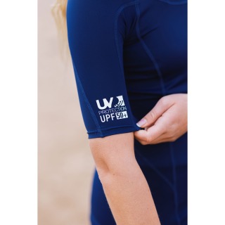 T-Shirt Anti-Uv À Manches Courtes Gul Pour Femme 2026 - Bleu Rg0330