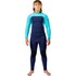 Combinaison De Plongée Gul Junior Flexor Yulex 5/4 Mm À Fermeture Éclair Dorsale 2026 - Bleu/Cyan Fx1230
