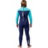 Combinaison De Plongée Gul Junior Flexor Yulex 5/4 Mm À Fermeture Éclair Dorsale 2026 - Bleu/Cyan Fx1230