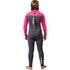 Combinaison De Plongée Gul Junior Flexor Yulex 5/4 Mm À Fermeture Éclair Dorsale 2026 - Gris/Rose Fx1230