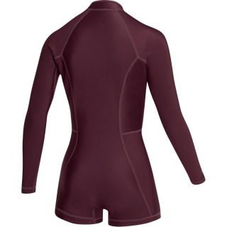 Combinaison Printemps Mystic Lunar 2/2 Mm À Fermeture Éclair Avant Pour Femme - Rouge Bordeaux 260070