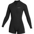 Combinaison De Printemps Mystic Lunar 2/2 Mm À Fermeture Éclair Avant Pour Femme - Noir 260070