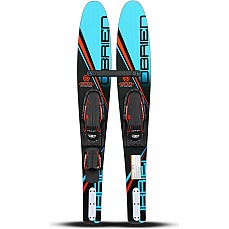 Ensemble skis nautiques O'Brien Vortex 54" junior et fixations X7 - Bleu Ensemble skis nautiques O'Brien Vortex 54" junior et fixations X7 - Bleu
