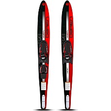 Ensemble de skis nautiques Obrien Celebrity 64" et fixations X7 - Rouge Ensemble de skis nautiques Obrien Celebrity 64" et fixations X7 - Rouge