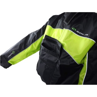Sola Charge Taped Spray Top - Noir/Citron Vert A1901