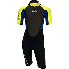 Combinaison Courte Sola Junior Storm 3/2 Mm - Vert Citron Marine A1723