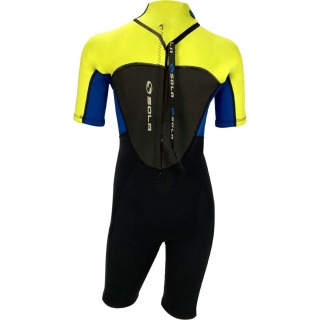 Combinaison Courte Sola Junior Storm 3/2 Mm - Vert Citron Marine A1723