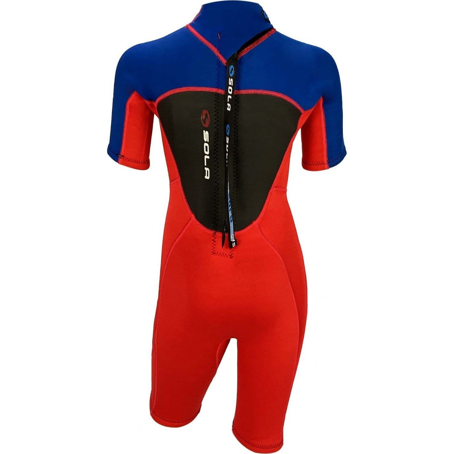 Combinaison Courte Sola Junior Storm 3/2 Mm - Rouge Bleu A1723