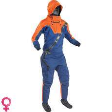 Combinaison Étanche Palm Pour Femme, Idéale Pour Le Kayak Et Les Activités De Plein Air - Bleu Marine Mandarine