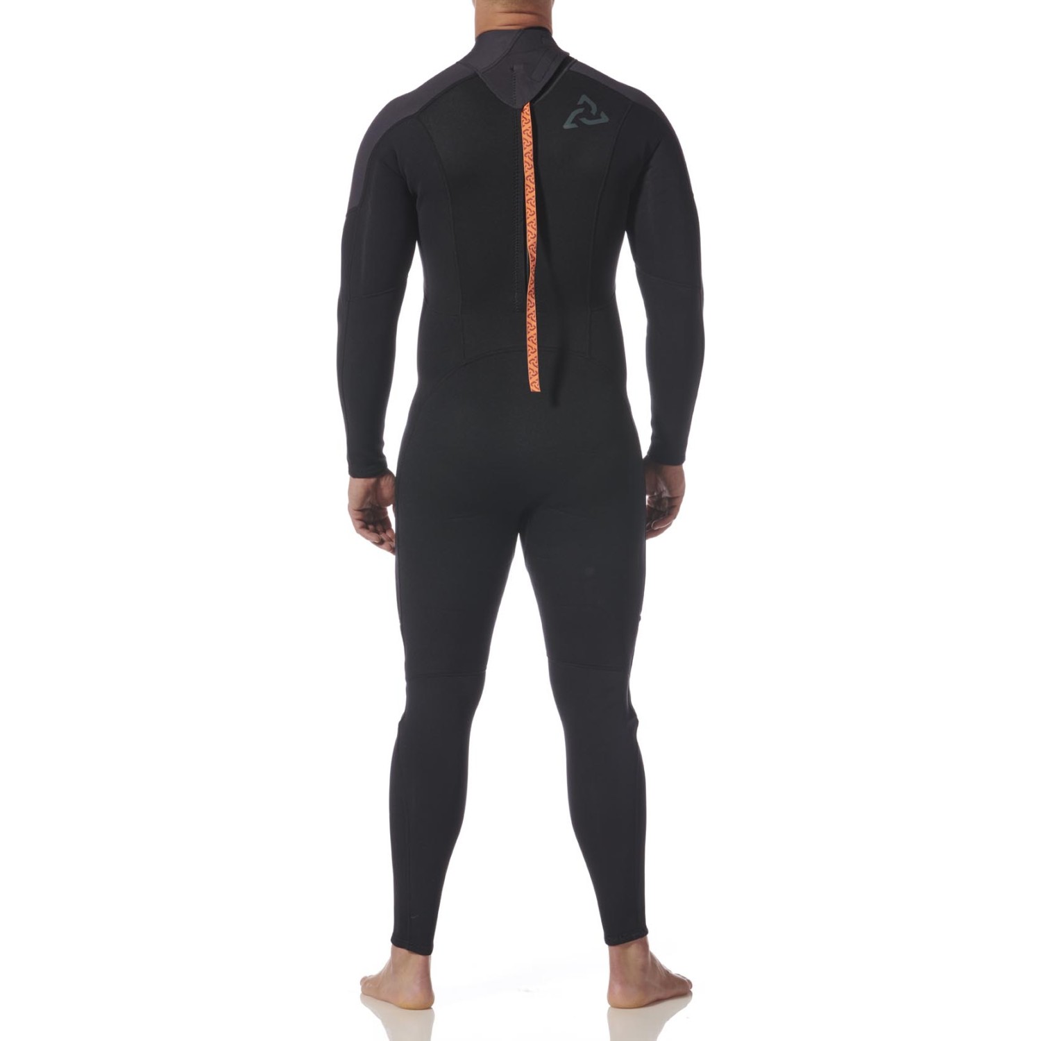 Combinaison Typhoon Essential 3/2 Mm À Fermeture Éclair Dorsale 2027 - Noir/Solar