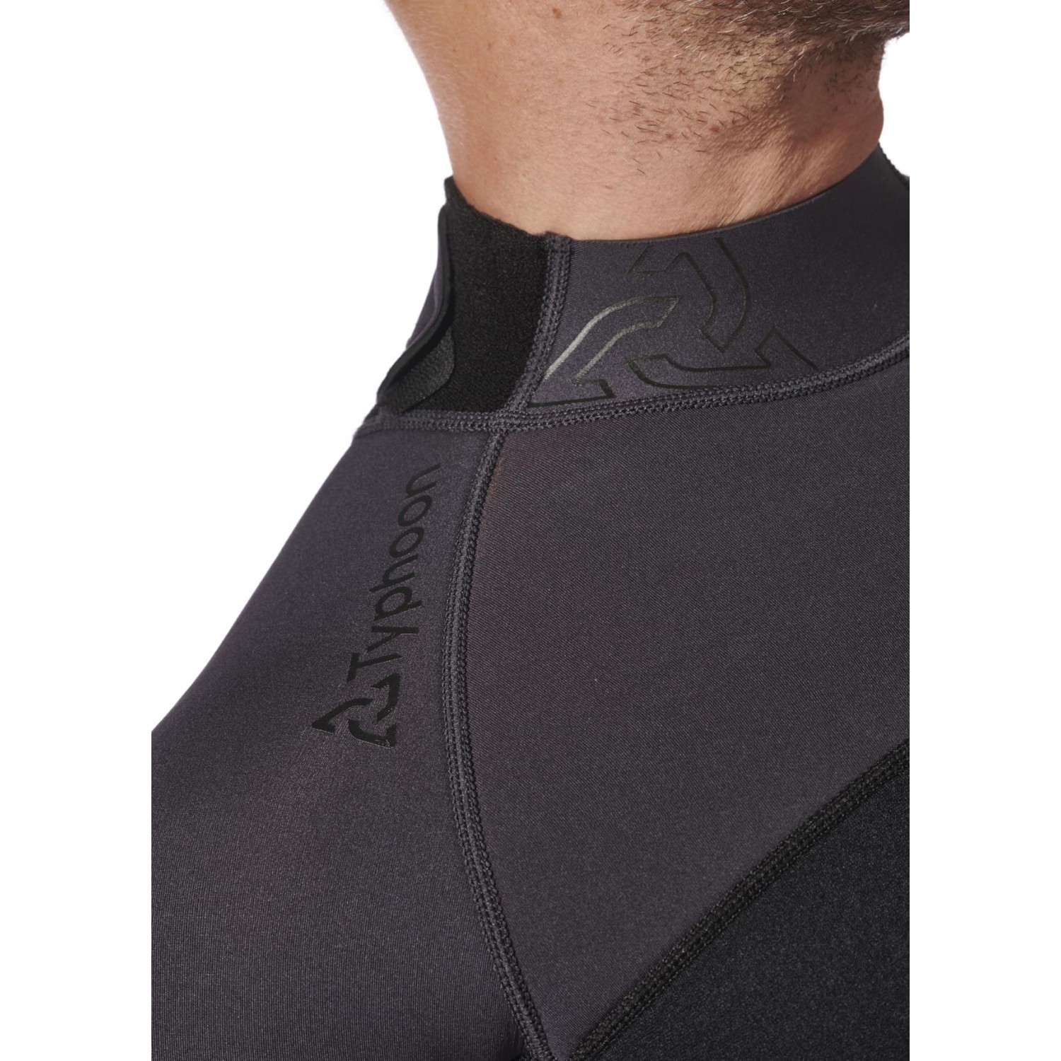 Combinaison Typhoon Essential 3/2 Mm À Fermeture Éclair Dorsale 2027 - Noir/Solar