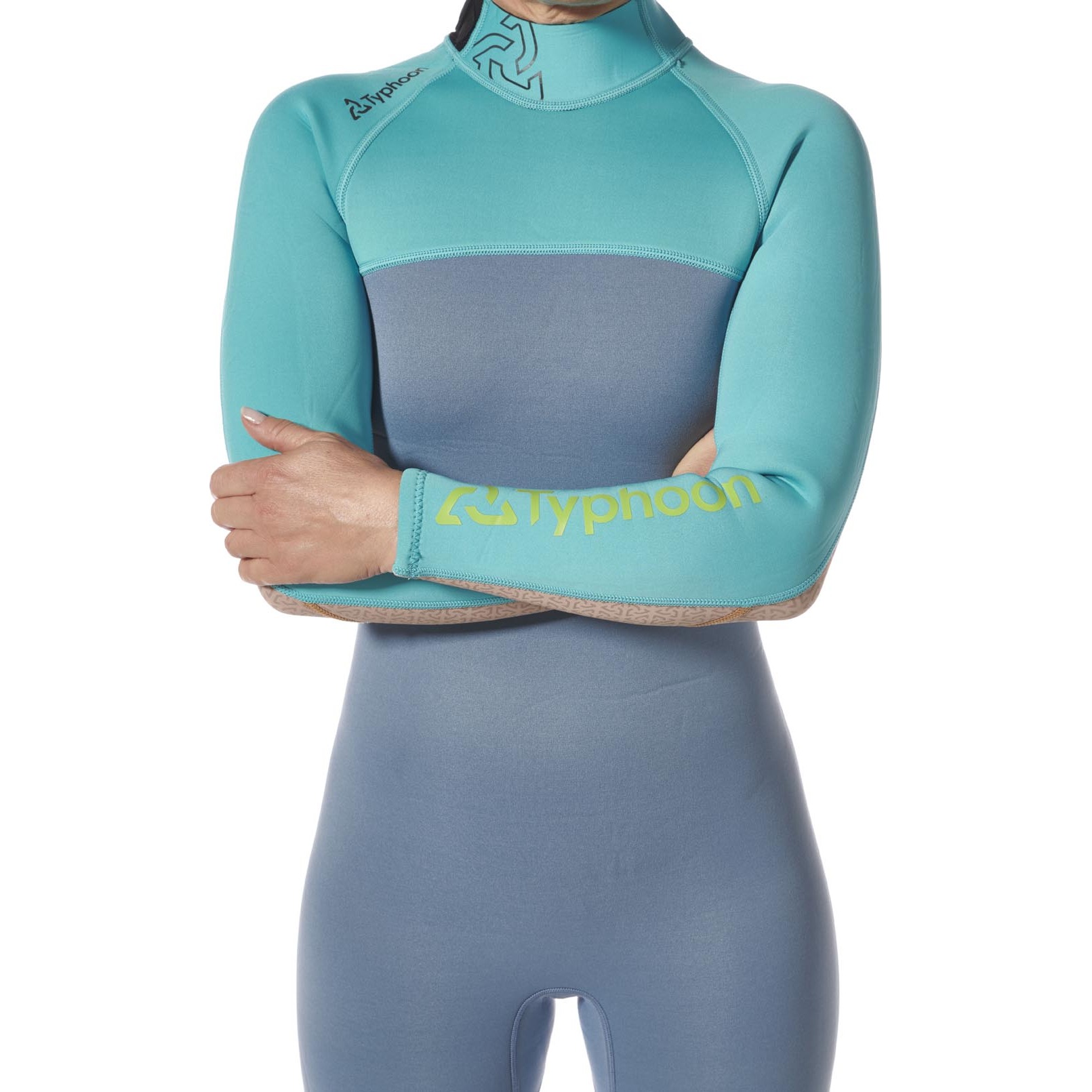 Combinaison Typhoon Essential Pour Femme 3/2 Mm À Fermeture Éclair Dorsale 2027 - Azure/Nimbus