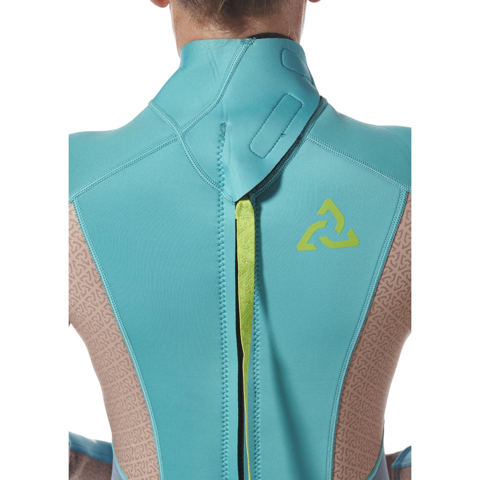 Combinaison Typhoon Essential Pour Femme 3/2 Mm À Fermeture Éclair Dorsale 2027 - Azure/Nimbus