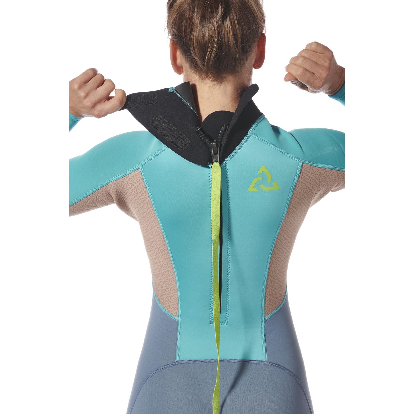 Combinaison Typhoon Essential Pour Femme 3/2 Mm À Fermeture Éclair Dorsale 2027 - Azure/Nimbus