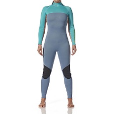 Combinaison Typhoon Essential Pour Femme 3/2 Mm À Fermeture Éclair Dorsale 2027 - Azure/Nimbus