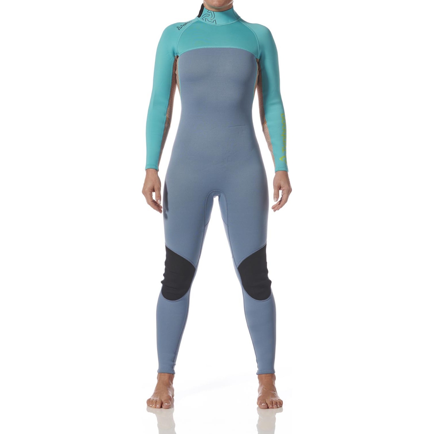 Combinaison Typhoon Essential Pour Femme 3/2 Mm À Fermeture Éclair Dorsale 2027 - Azure/Nimbus