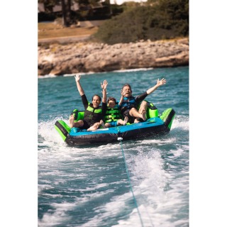 Jobe Lunar 3 Person Towable - Bleu / Vert