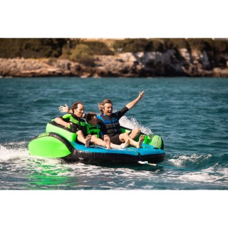 Jobe Lunar 3 Person Towable - Bleu / Vert