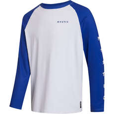 Mystic Bolt Rash Vest À Manches Longues  - Blanc/bleu 240157