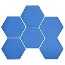 Tampons Hexagonaux Seadek - Tampons Hexagonaux Auto-Adhésifs Antidérapants 150 Mm 3 Mm - Bleu [Paquet De 6]