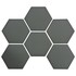 Tampons Hexagonaux Seadek - 150 Mm Tampons Hexagonaux Auto-Adhésifs Antidérapants 3 Mm - Gris Foncé [6 Pack]