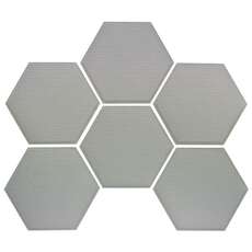 Tampons Hexagonaux Seadek - 150 Mm Tampons Hexagonaux Auto-Adhésifs Antidérapants 3 Mm - Gris Clair [6 Pack]