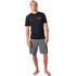 Rip Curl Driven Short Sleeve Loose Fit Uv Tee - Black Wly9Sm