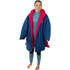 Poncho Imperméable Sola / Robe De Chambre À Langer - Bleu Marine/rose