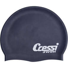 Bonnet De Natation Cressi Silicon - Bleu Foncé
