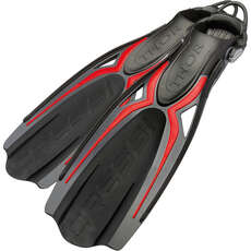 Cressi Thor Ebs Palmes De Plongée Sous-Marine - Noir/rouge