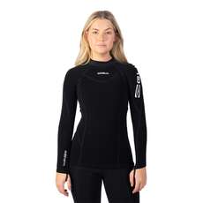 Gul Womens Evotherm À Manches Longues Rashguard Thermique - Noir