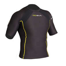 Gul Evotherm Short Sleeve Thermal Rash - Noir / Jaune