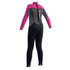 Gul Junior Filles G-Force Steamer Combinaison - Noir / Rose Foncé