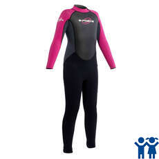 Gul Junior Filles G-Force Steamer Combinaison - Noir / Rose Foncé Gul Junior Filles G-Force Steamer Combinaison - Noir / Rose Foncé