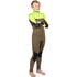 Combinaison Gul Junior Response 5/4 Mm À Fermeture Éclair Poitrine - Vert/Soufre Re1251