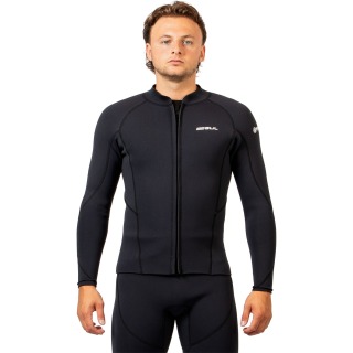 Veste De Combinaison Gul Response 3 Mm À Fermeture Éclair Frontale - Noire Re6304