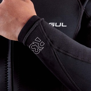 Veste De Combinaison Gul Response 3 Mm À Fermeture Éclair Frontale - Noire Re6304