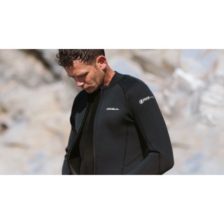 Veste De Combinaison Gul Response 3 Mm À Fermeture Éclair Frontale - Noire Re6304