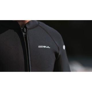 Veste De Combinaison Gul Response 3 Mm À Fermeture Éclair Frontale - Noire Re6304