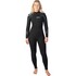 Combinaison De Plongée Gul Response Pour Femme, 4/3 Mm, Coutures Invisibles, Fermeture Éclair Dorsale - Noir Re1248