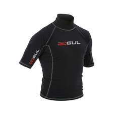Gul Evotherm Flatlock Manches Courtes Junior Rash Vest / Guards - Noir