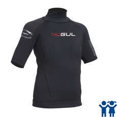 Gul Evotherm Flatlock Junior À Manches Courtes Rash Guard - Noir Gul Evotherm Flatlock Junior À Manches Courtes Rash Guard - Noir