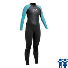 Gul Junior Féminin Réponse 3 / 2Mm Wetsuit - Noir / Turq Gul Junior Féminin Réponse 3 / 2Mm Wetsuit - Noir / Turq